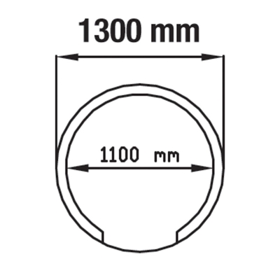 Four à pizzas traditionnel à bois Ø 1100 mm - Démonté FBK-1100